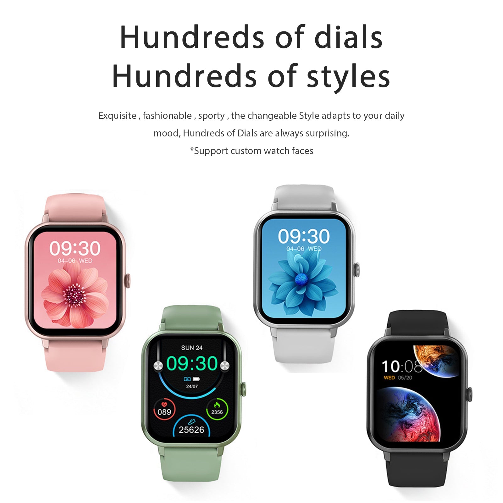 Watch, Smart Watch 1.83" IP67 Waterproof Fitness Tracker with Heart