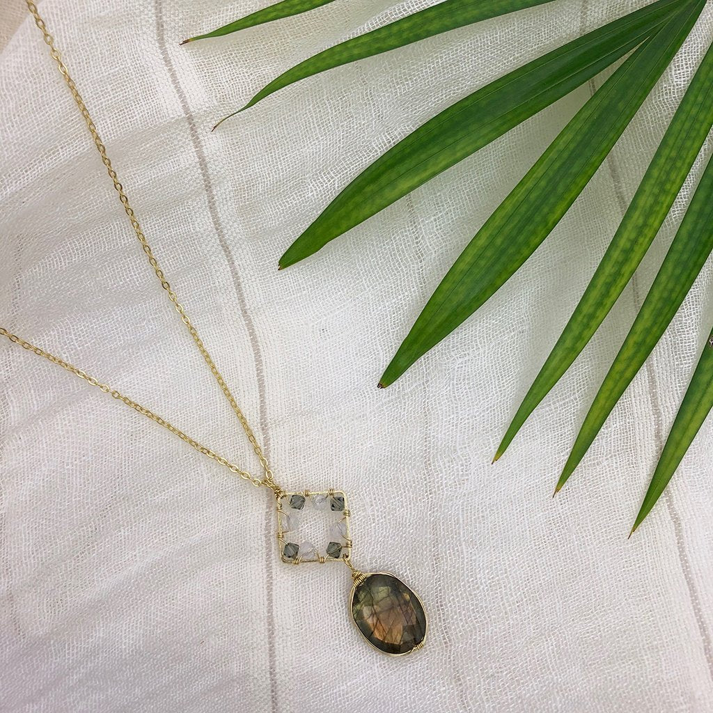 Necklace, Labradorite Pendant