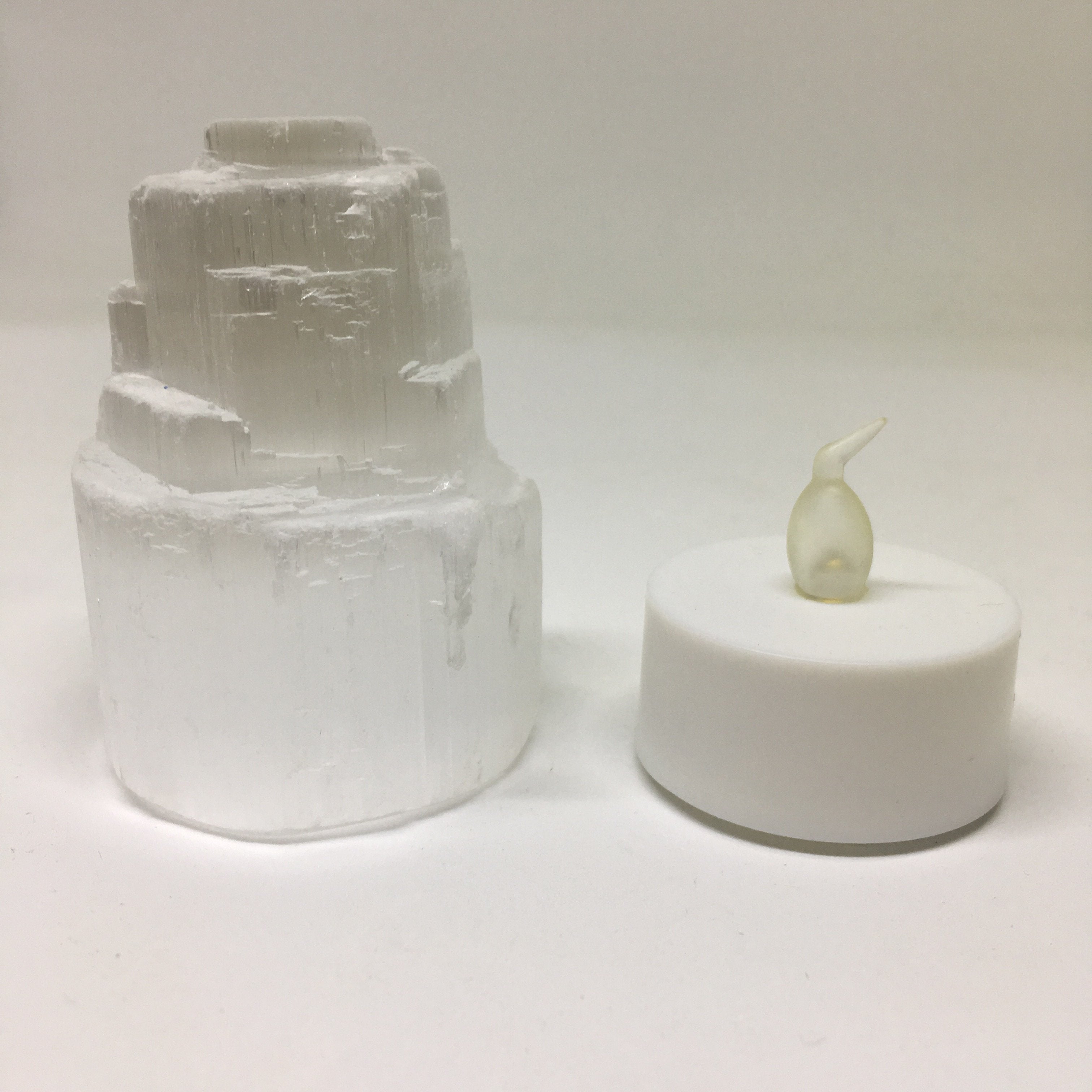 Lamp Mini, Selenite Skyscraper