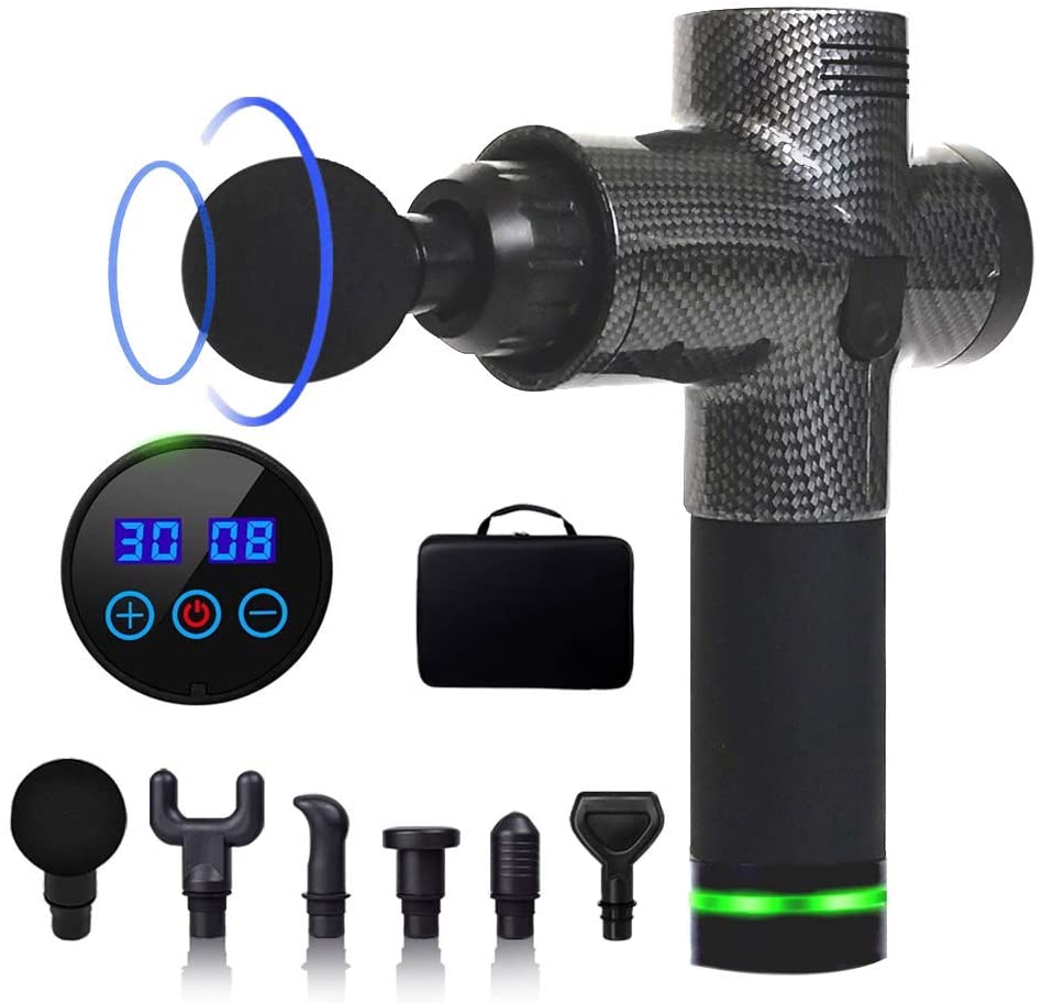 Massager, 30 Speeds Premium 6 Heads  Handheld Massager