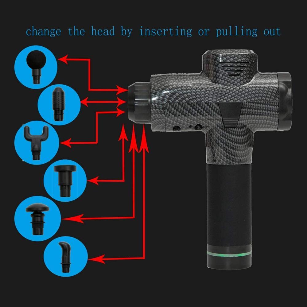 Massager, 30 Speeds Premium 6 Heads  Handheld Massager