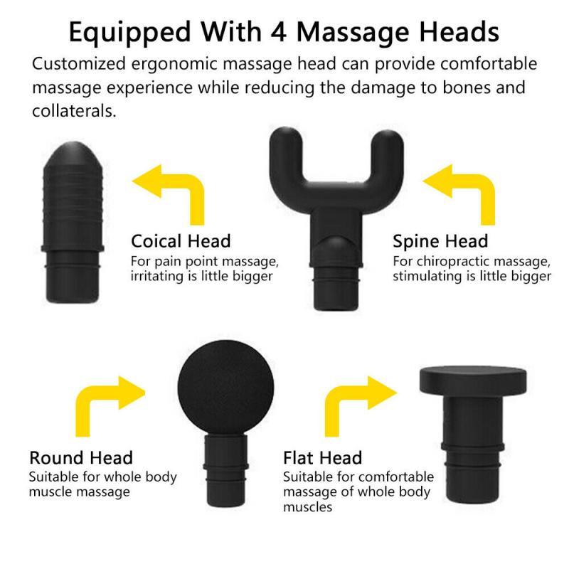 Massager, 30 Speeds Premium 6 Heads  Handheld Massager